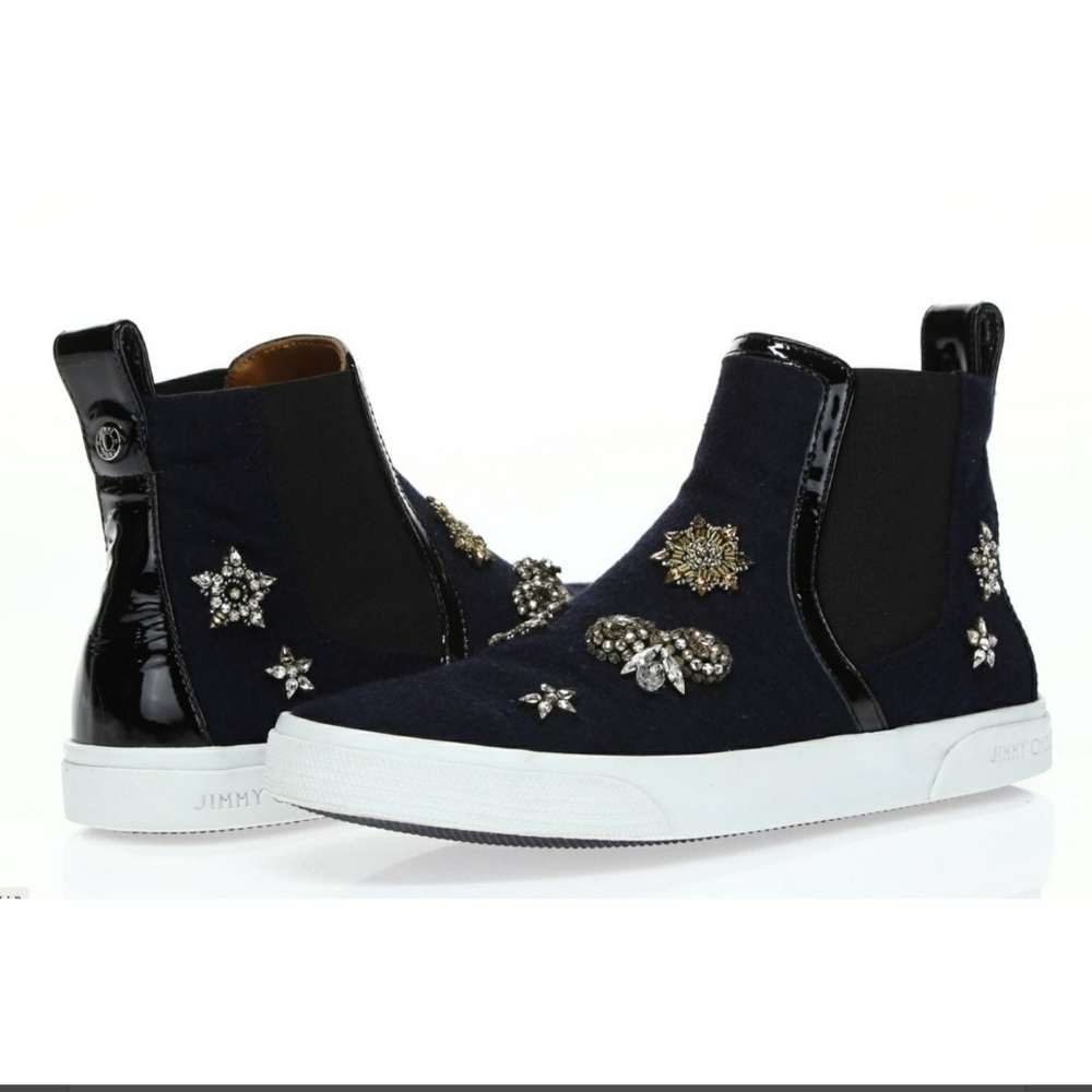 Jimmy Choo sneakers with crystals